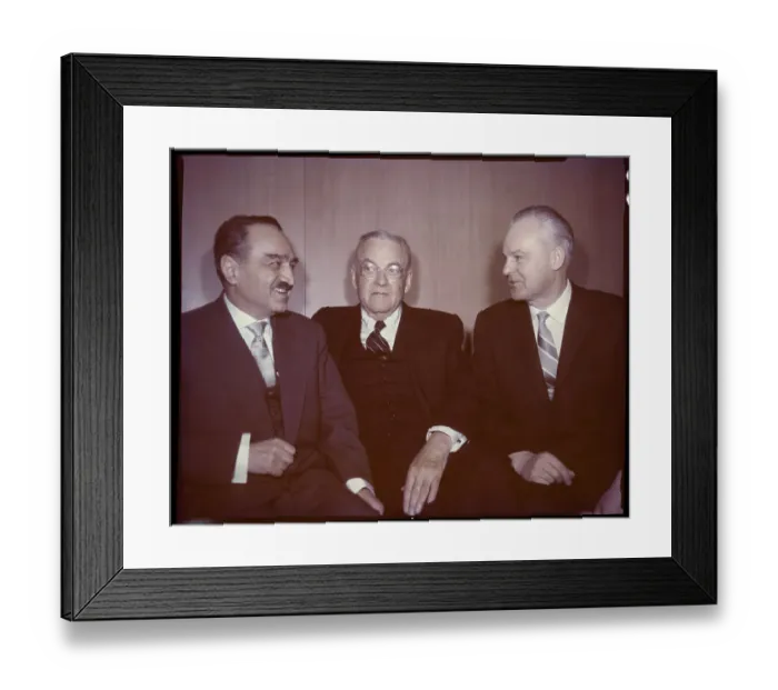 Framed Print : John Foster Dulles Conversing with Others Framed Print : John Foster Dulles Conversing with Others