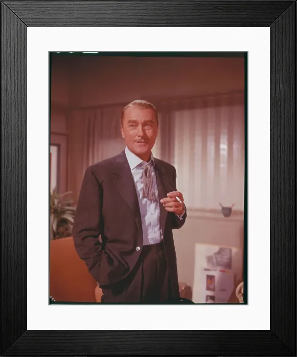 Framed Print : Actor Brian Aherne Holding Cigarette in Movie Scene Framed Print : Actor Brian Aherne Holding Cigarette in Movie Scene