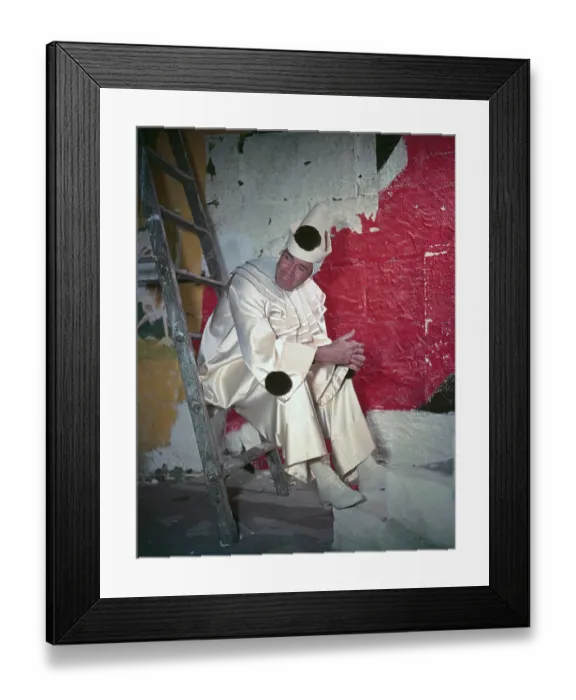 Framed Print : Henry Fonda in White Clown Costume Framed Print : Henry Fonda in White Clown Costume