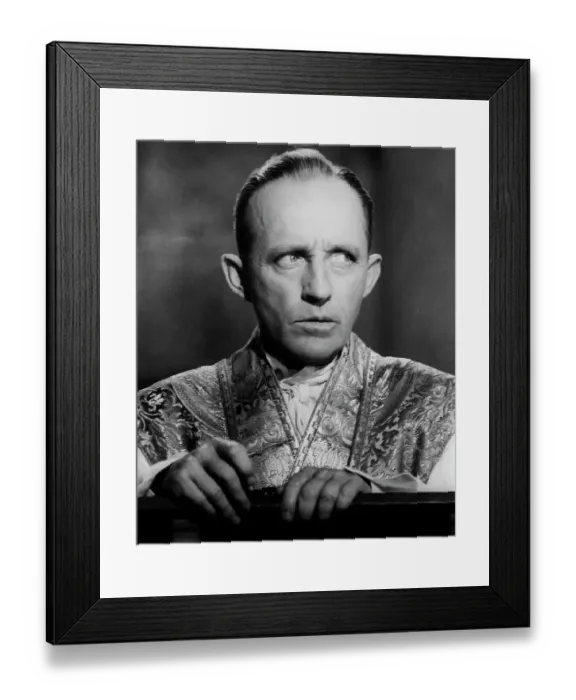 Framed Print : Bing Crosby as a Priest in Say One for Me Framed Print : Bing Crosby as a Priest in Say One for Me