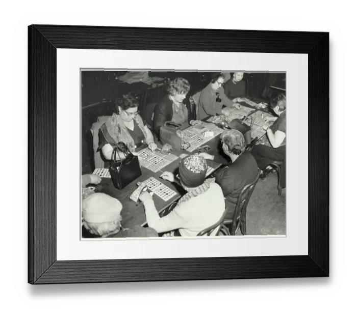 Framed Print : People Playing Bingo