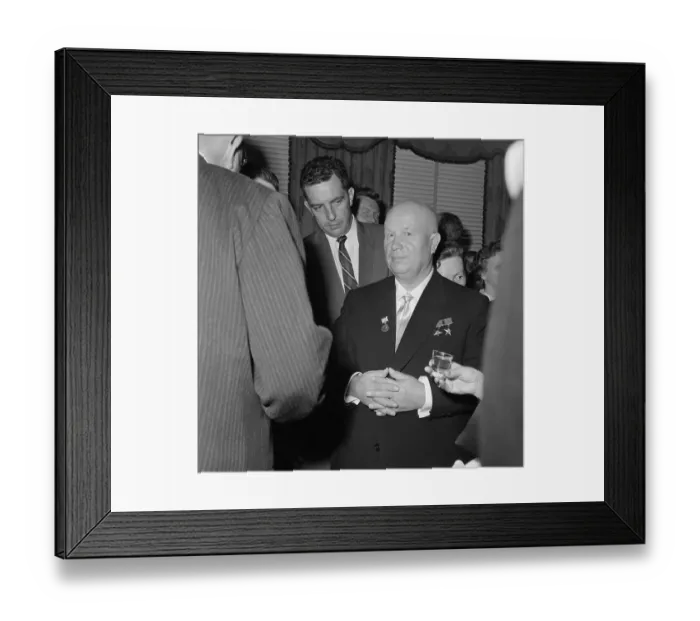 Framed Print : Nikita Khrushchev Standing with Hands Clasped Framed Print : Nikita Khrushchev Standing with Hands Clasped