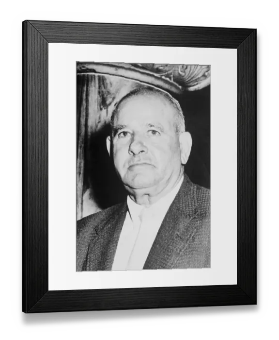 Framed Print : Portrait of Stefano Magaddino Framed Print : Portrait of Stefano Magaddino