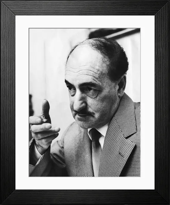 Framed Print : Poet Salvatore Quasimodo Gesturing Framed Print : Poet Salvatore Quasimodo Gesturing