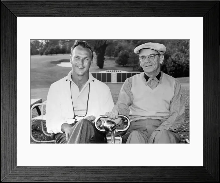 Framed Print : Arnold Palmer and Cliff Roberts in Golf Cart Framed Print : Arnold Palmer and Cliff Roberts in Golf Cart
