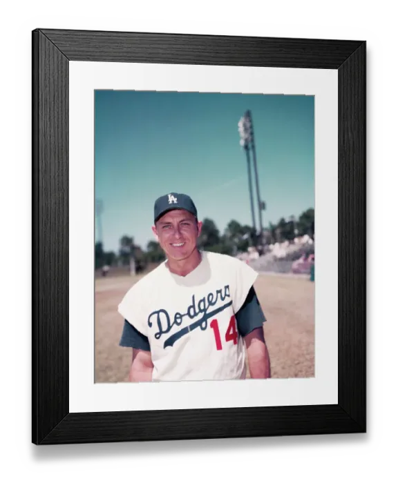 Framed Print : Gil Hodges of the Los Angeles Dodgers Framed Print : Gil Hodges of the Los Angeles Dodgers