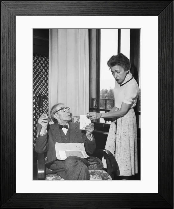 Framed Print : Alfred Cortot with His Wife