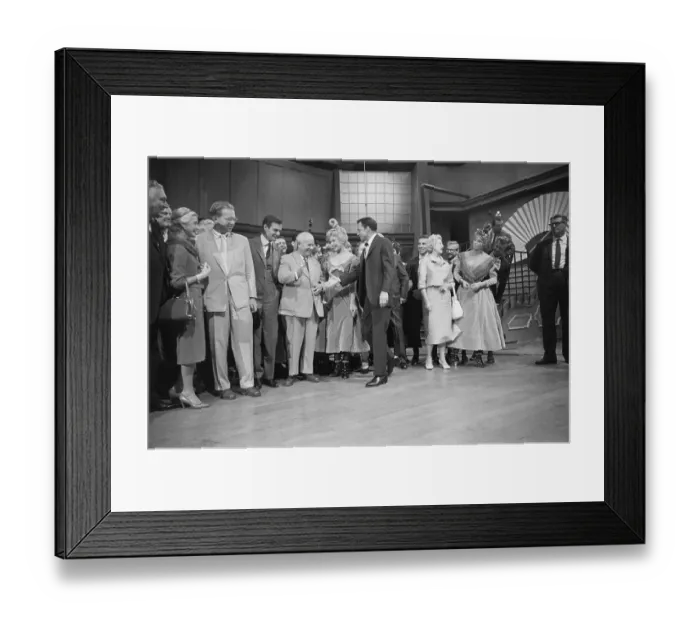 Framed Print : Sinatra Greets Khrushchev in Hollywood Framed Print : Sinatra Greets Khrushchev in Hollywood