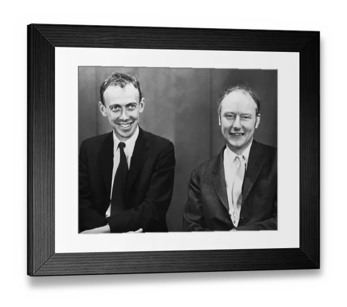 Framed Print : James Watson And Francis Crick Framed Print : James Watson And Francis Crick
