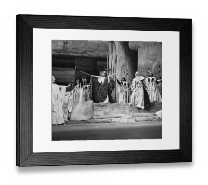 Framed Print : Maria Callas Rehearses Scene Framed Print : Maria Callas Rehearses Scene