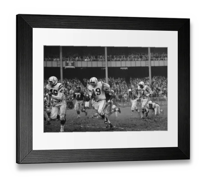 Framed Print : L.G. Dupre and Johnny Unitas in football game Framed Print : L.G. Dupre and Johnny Unitas in football game