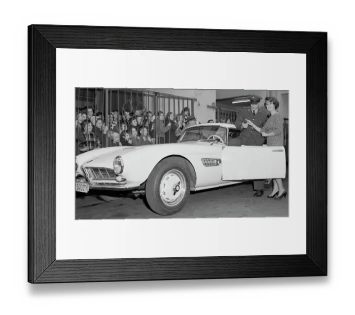 Framed Print : Elvis Presley Given Keys to His New Sportscar Framed Print : Elvis Presley Given Keys to His New Sportscar