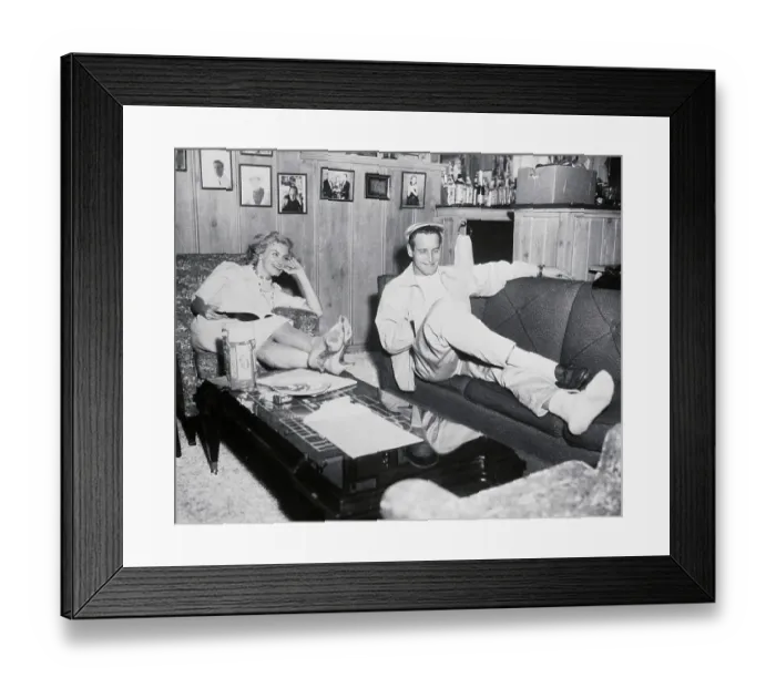 Framed Print : Portrait of Joanne Woodward and Paul Newman