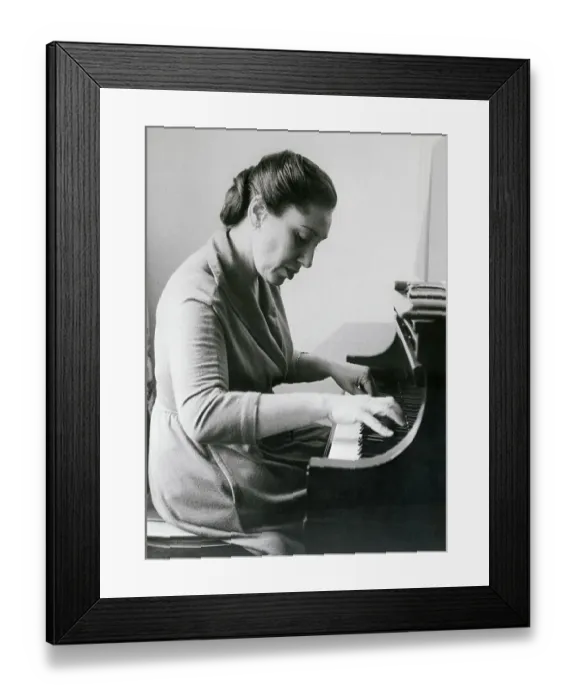 Framed Print : Rosalyn Tureck Playing Piano Framed Print : Rosalyn Tureck Playing Piano