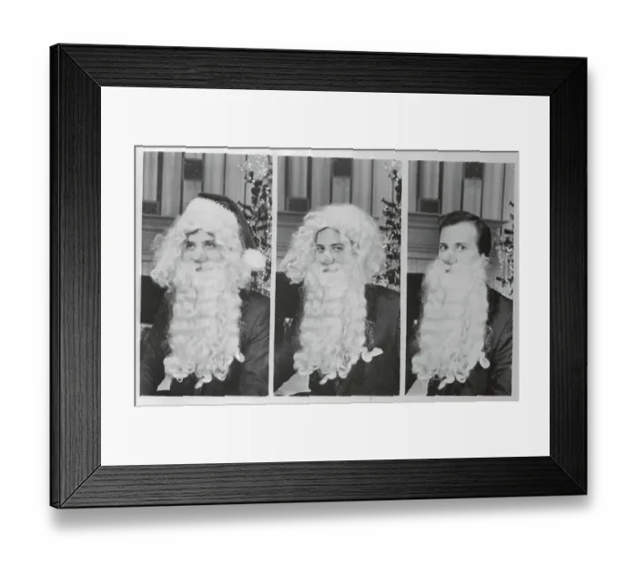 Framed Print : Country Singer Pat Boone Dressed as Santa Claus Framed Print : Country Singer Pat Boone Dressed as Santa Claus
