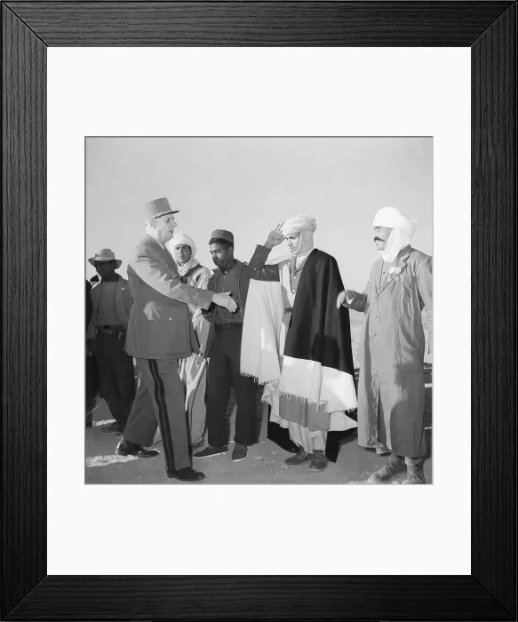 Framed Print : Charles De Gaulle Offers A Handshake Framed Print : Charles De Gaulle Offers A Handshake