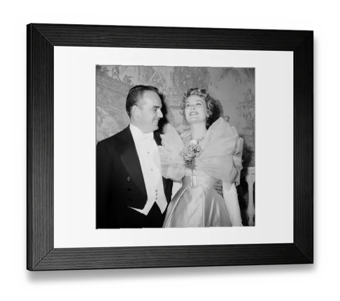 Framed Print : Prince Rainier and Princess Grace