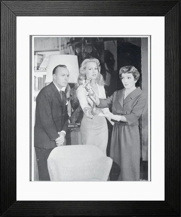 Framed Print : Charles Boyer, Julie Newmar and Claudette Colbert Framed Print : Charles Boyer, Julie Newmar and Claudette Colbert