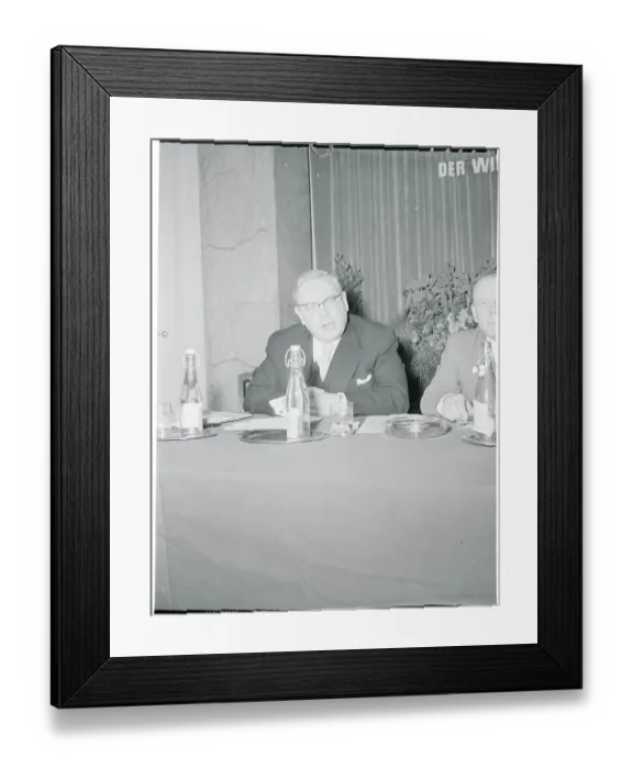 Framed Print : Lothar Bolz Sitting at a Table Framed Print : Lothar Bolz Sitting at a Table