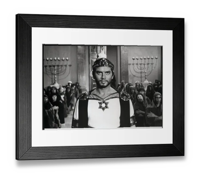 Framed Print : Yul Brynner in Solomon and Queen of Sheba