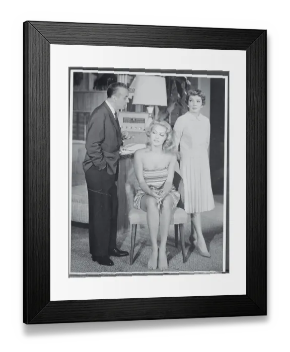 Framed Print : Charles Boyer, Julie Newmar and Claudette Colbert Framed Print : Charles Boyer, Julie Newmar and Claudette Colbert