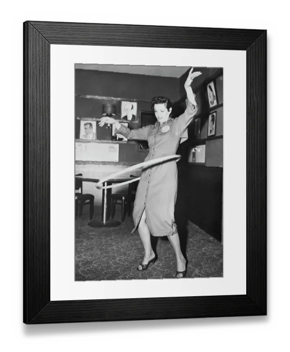 Framed Print : Jane Russell Hula Hoops At Sardi'S Tv Ro Framed Print : Jane Russell Hula Hoops At Sardi'S Tv Ro