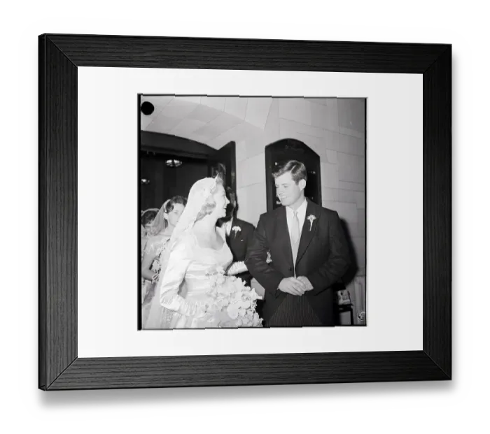 Framed Print : Wedding Of Edward Kennedy & Joan Bennett Framed Print : Wedding Of Edward Kennedy & Joan Bennett