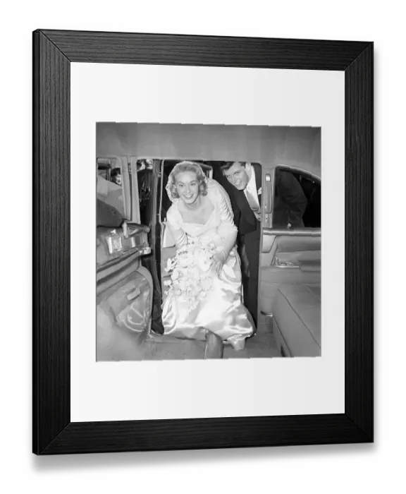 Framed Print : Edward Kennedy And Wife Enter Their Car Framed Print : Edward Kennedy And Wife Enter Their Car