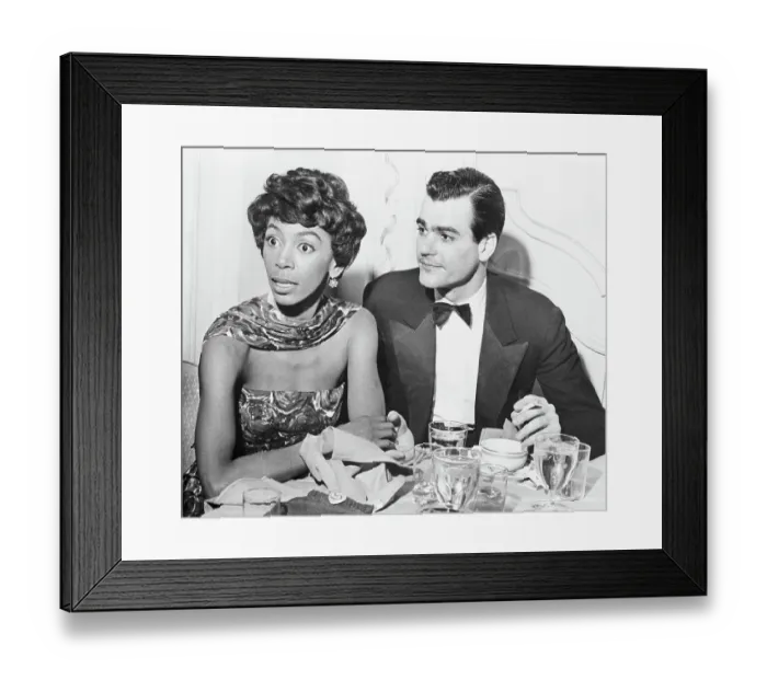 Framed Print : Josephine Premice and Timothy Fales Framed Print : Josephine Premice and Timothy Fales