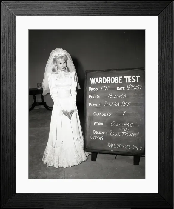 Framed Print : Sandra Dee Modeling Costume Framed Print : Sandra Dee Modeling Costume