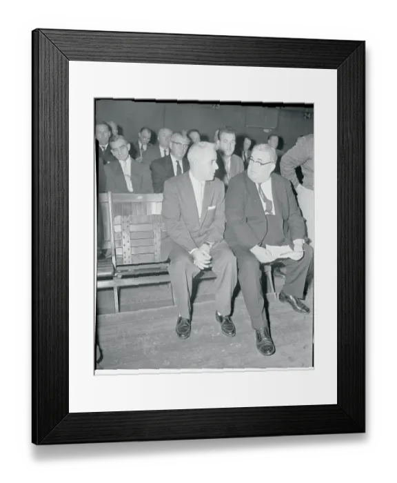 Framed Print : Anthony Anastasia Speaking with William Bradley Framed Print : Anthony Anastasia Speaking with William Bradley