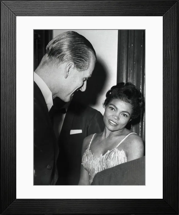Framed Print : Prince Philip Talking with Eartha Kitt