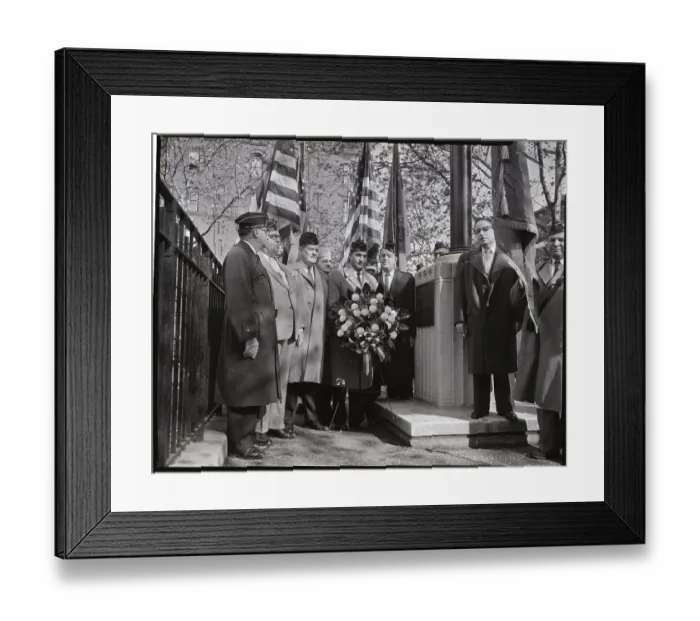 Framed Print : American Legion Memorial Service Framed Print : American Legion Memorial Service