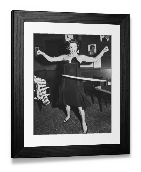 Framed Print : Audrey Meadows Using Hula Hoop Framed Print : Audrey Meadows Using Hula Hoop
