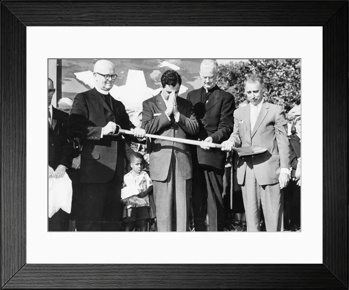 Framed Print : Danny Thomas and Clergy at St. Jude's Hospital Groundbreaking Ceremony Framed Print : Danny Thomas and Clergy at St. Jude's Hospital Groundbreaking Ceremony