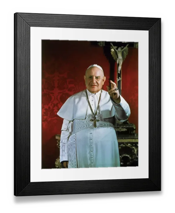 Framed Print : Pope John XXIII Gives Benediction Blessing Framed Print : Pope John XXIII Gives Benediction Blessing