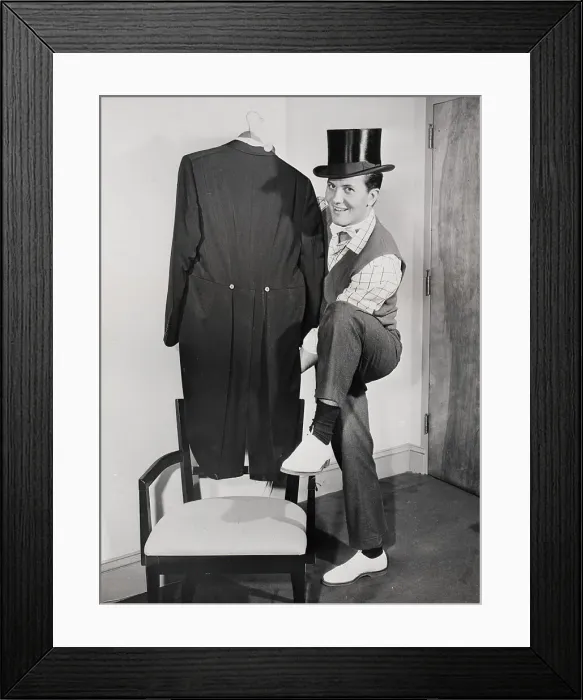 Framed Print : Pat Boone In Suit, Top Hat, Bow Tie Framed Print : Pat Boone In Suit, Top Hat, Bow Tie
