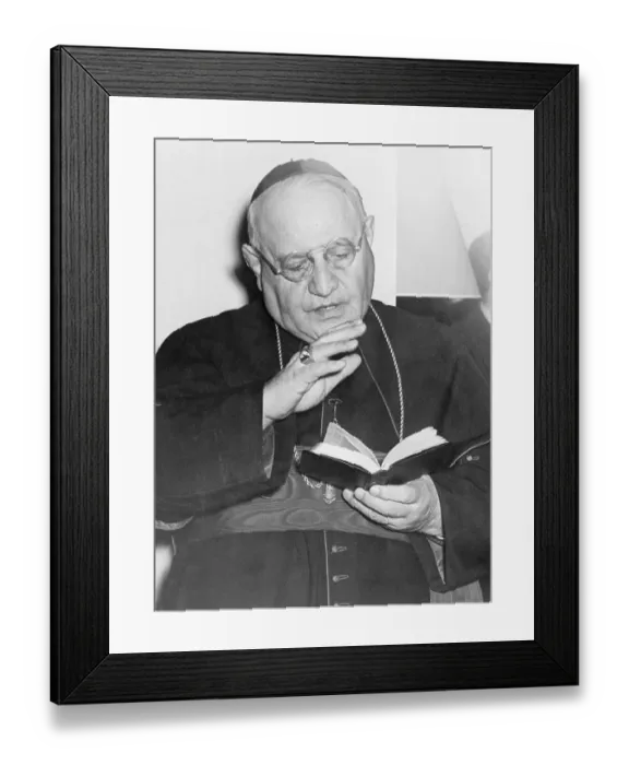 Framed Print : Pope John XXIII Reading a Prayer Framed Print : Pope John XXIII Reading a Prayer