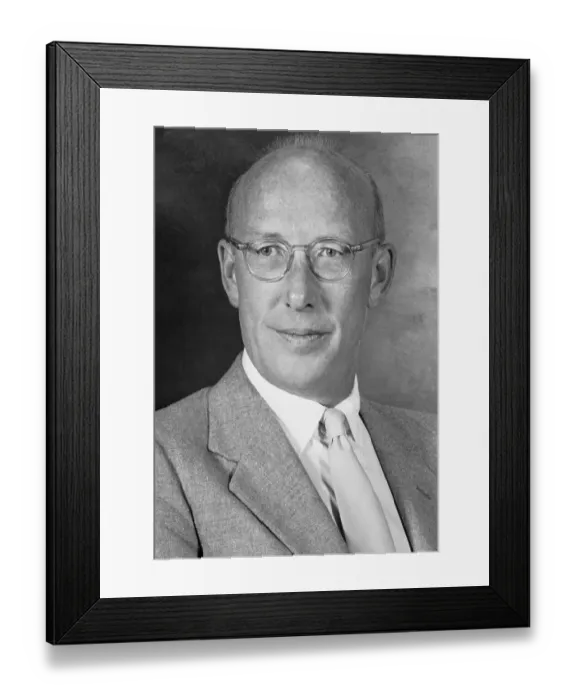 Framed Print : Nobel Prize Winning Biochemist Edward L. Tatum