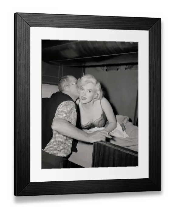 Framed Print : Director Billy Wilder Giving Advice to Marilyn Monroe Framed Print : Director Billy Wilder Giving Advice to Marilyn Monroe