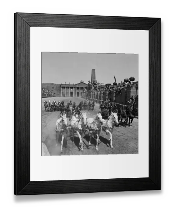 Framed Print : The Chariot Race from Ben Hur