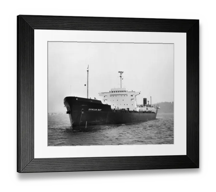 Framed Print : Coastwise Pulp Tanker Lies At Anchor Framed Print : Coastwise Pulp Tanker Lies At Anchor