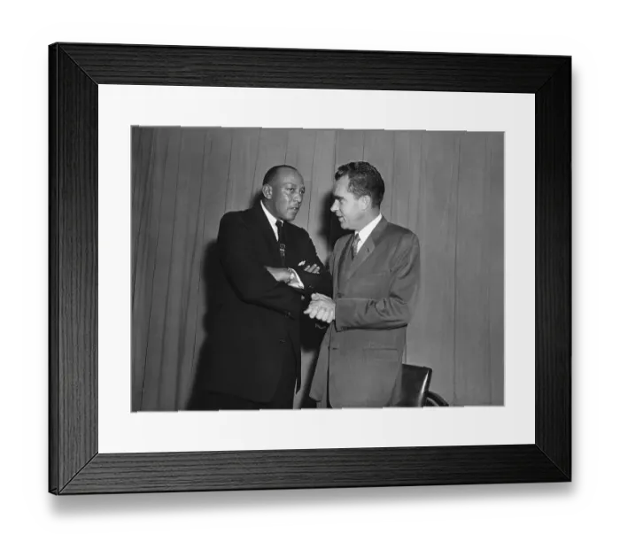 Framed Print : Runner Jesse Owens Meeting Vice President Richard Nixon Framed Print : Runner Jesse Owens Meeting Vice President Richard Nixon