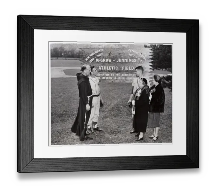 Framed Print : Athletic Field Dedication Ceremony Framed Print : Athletic Field Dedication Ceremony