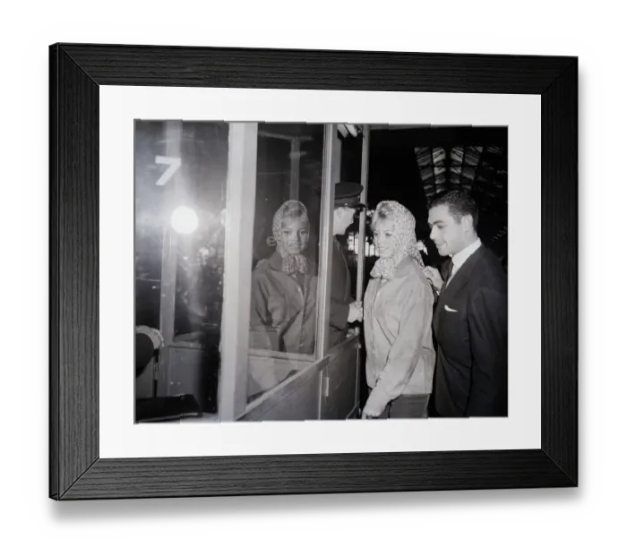 Framed Print : Brigitte Bardot Is Reflected In Window Framed Print : Brigitte Bardot Is Reflected In Window