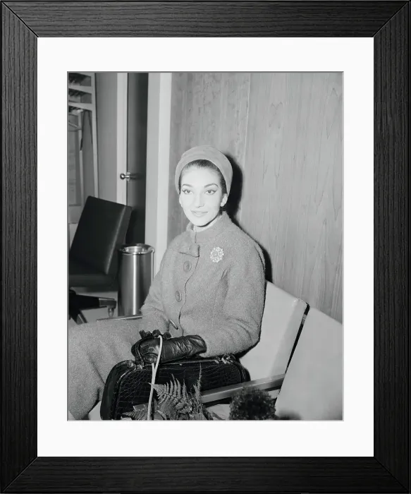 Framed Print : Portrait of Opera Star Maria Callas Framed Print : Portrait of Opera Star Maria Callas