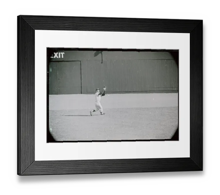Framed Print : Mickey Mantle Catching Ball Framed Print : Mickey Mantle Catching Ball
