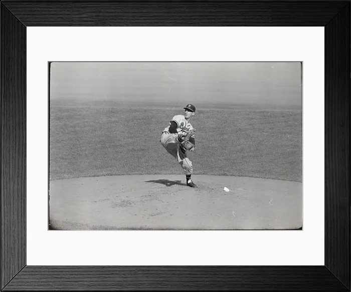 Framed Print : Milwaukee Braves, Warren Spahn Pitches Framed Print : Milwaukee Braves, Warren Spahn Pitches