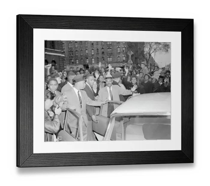 Framed Print : Martin Luther King Leaving Hospital Framed Print : Martin Luther King Leaving Hospital