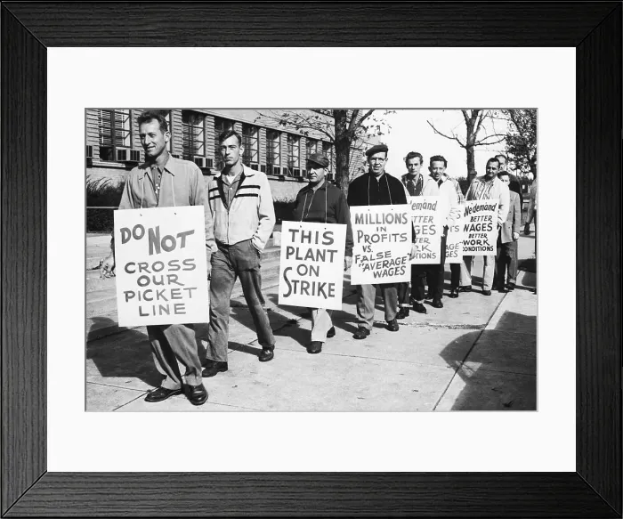 Framed Print : Striking at Chevrolet Plant Framed Print : Striking at Chevrolet Plant
